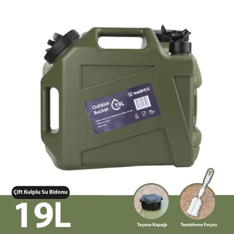 Madfox Galon Air PE Musluklu Su Bidonu 19 Litre