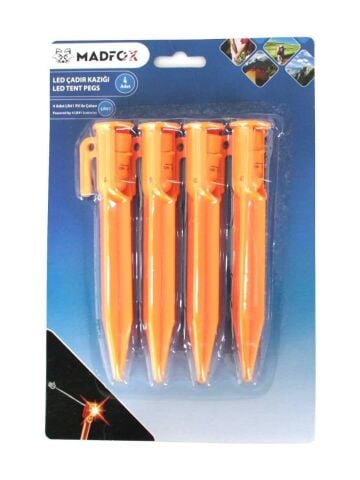 Madfox LED Işıklı Çadır Kazığı 15 cm 4'lü