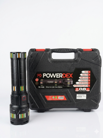 Powerdex PD-13500 Profesyonel Şarj Edilebilir El Feneri - 50W 5000 Lümen