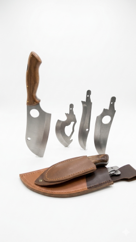 Mand Multi-Blade 4+1 Değiştirilebilir Başlıklı Outdoor Kamp Bıçağı