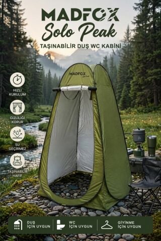 Madfox SoloPeak Pop-UP Duş, WC ve Giyinme Çadırı