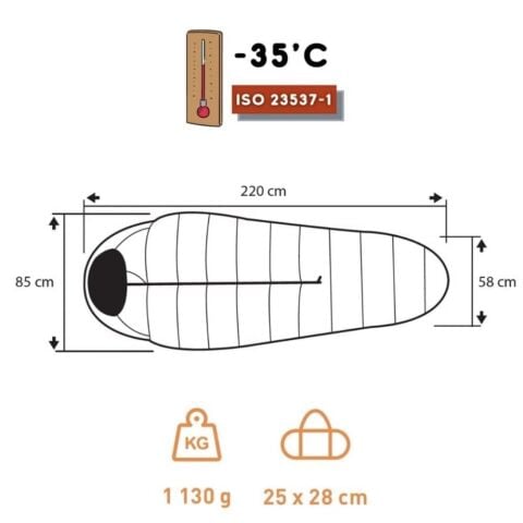Trimm Nord 750 -35'C Superlite Uyku Tulumu - 185