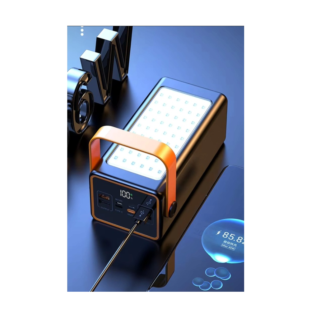 Acl Pw-52 70.000mAh 22.5W Siyah LCD 1xMicro 2xTyp-C 4xUsb Port Taşınabilir Şarj Cihazı Powerbank