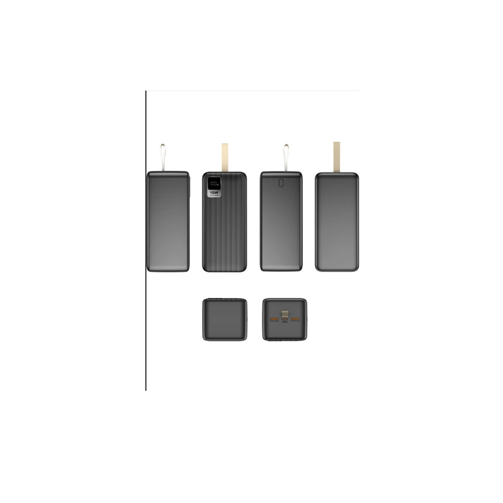 S-Link G501 50000MAH 2*usb+Type-C+Micro Siyah LCD Taşınabilir Pil Şarj Cihazı Powerbank