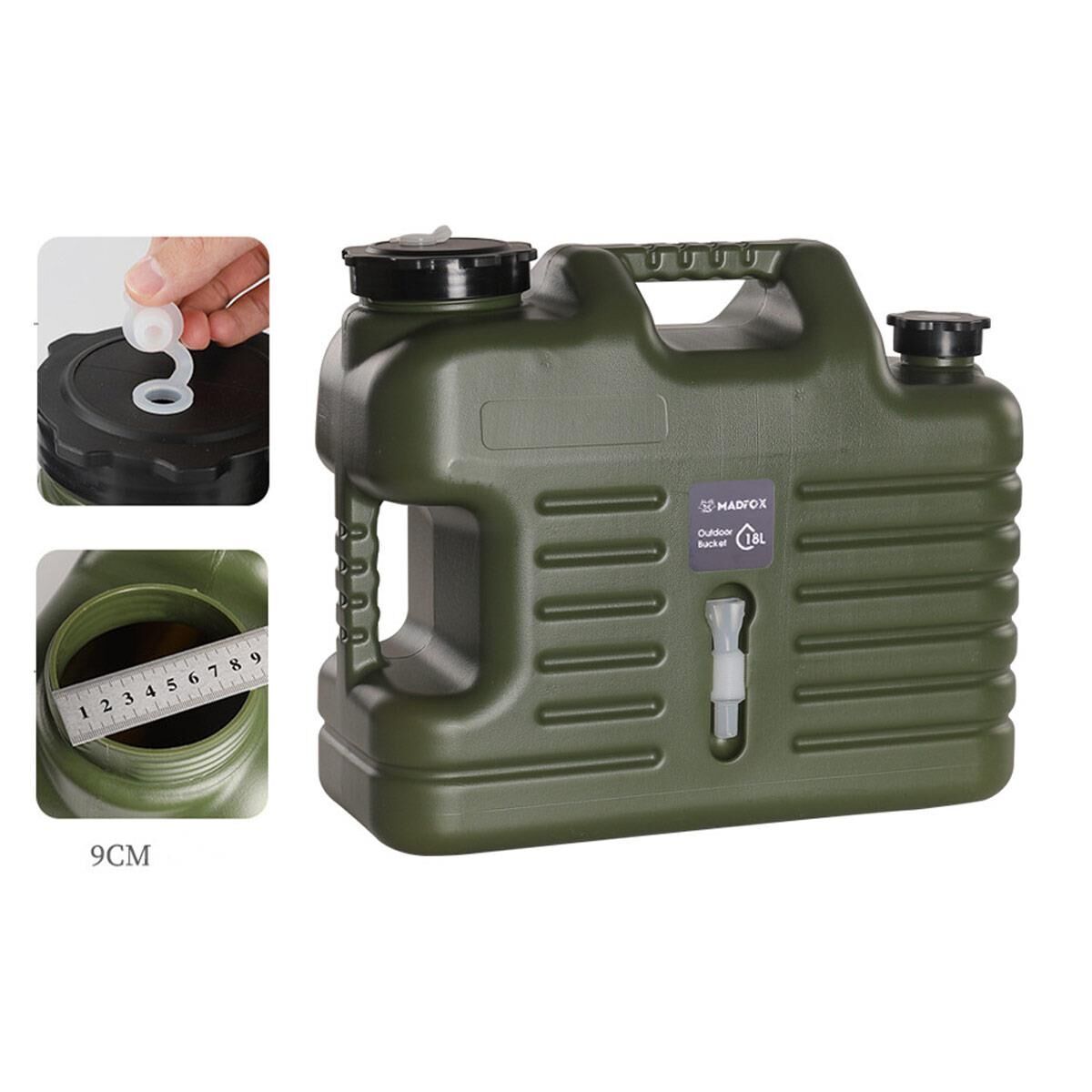 Madfox Galon Air PE Musluklu Su Bidonu 18 Litre
