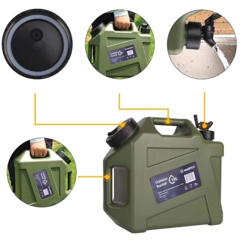 Madfox Galon Air PE Musluklu Su Bidonu 19 Litre