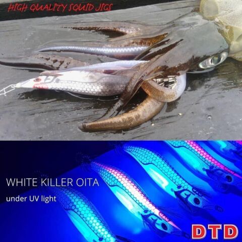 DTD White Killer Egi 3.5 Glow Sinking Speed 105 mm 17.2 gr Kalamar Zokası
