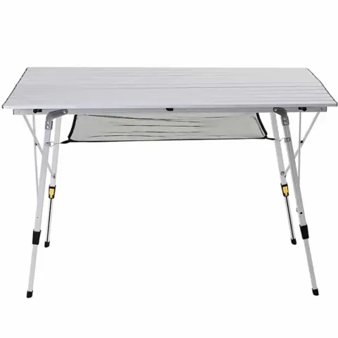 Funky Chairs Elite XL Alüminyum Teleskopik Ayaklı Kamp Piknik Masası - Gri