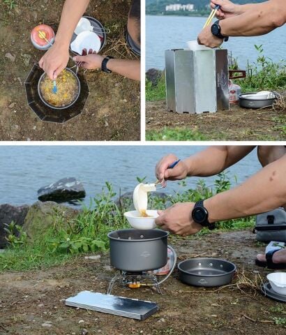 Naturehike Katlanır Rüzgar Kesici Aparat | 10 Parça |