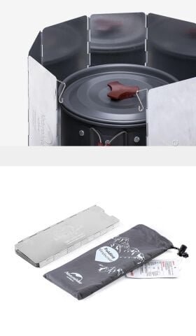 Naturehike Katlanır Rüzgar Kesici Aparat | 10 Parça |