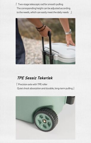 Naturehike LINDU Large Cooler Q-10H Tekerlekli Buzluk 38 Lt