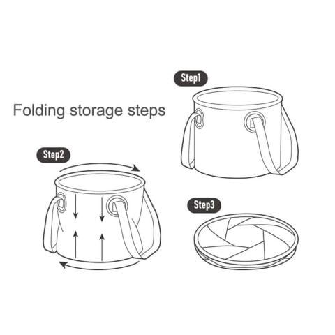 Naturehike Katlanabilir Su Geçirmez Yuvarlak Kamp Kovası