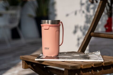 Tyeso SoulMate Tumbler Vakumlu Paslanmaz Çelik Silikon Askı 550ML