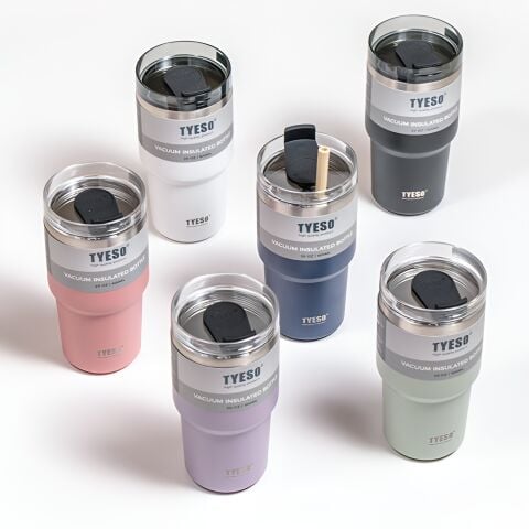 Tyeso TripleTask Termos Vakumlu Yıkanabilir Silikon Pipetli 600ML
