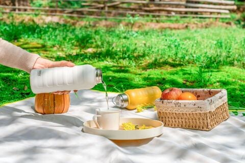 Tyeso Drum Termos Vakumlu Paslanmaz Çelik Taşıma Kulplu 1000ML