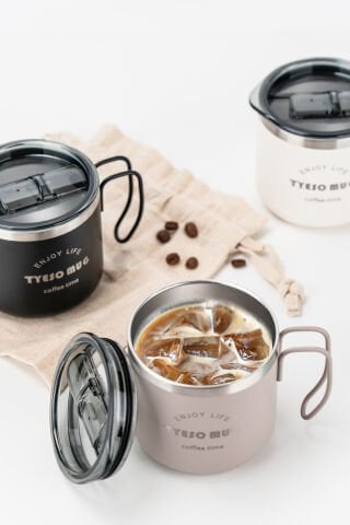 Tyeso Fiery Mug Vakumlu Paslanmaz Çelik  Termal Kapaklı 350ML