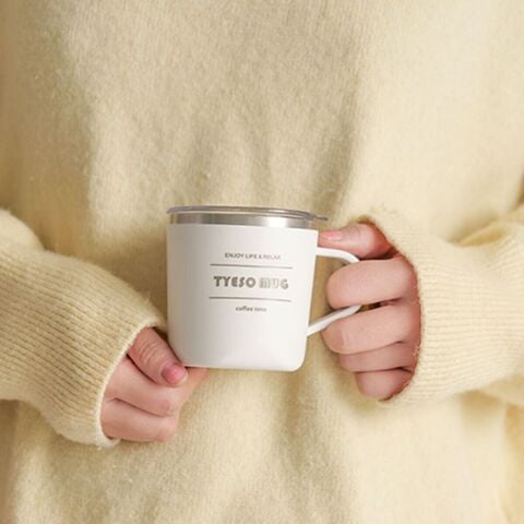 Tyeso Cubic Mug Vakumlu Paslanmaz Çelik  Termal Kapaklı 300ML