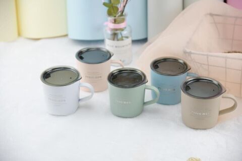 Tyeso Cubic Mug Vakumlu Paslanmaz Çelik  Termal Kapaklı 300ML