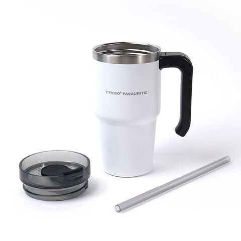 Tyeso Maxus Mug Vakumlu Çift Duvarlı Isı Yalıtımlı Pipetli 600 ML