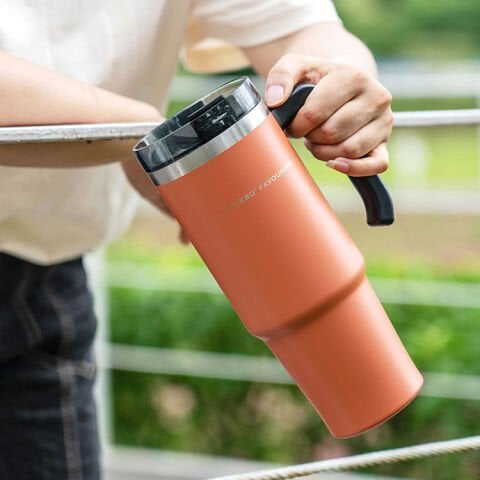 Tyeso Maxus Mug Vakumlu Çift Duvarlı Isı Yalıtımlı Pipetli 600 ML