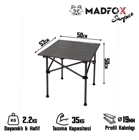 Madfox Surface Küçük Boy Katlanır Kamp Masası