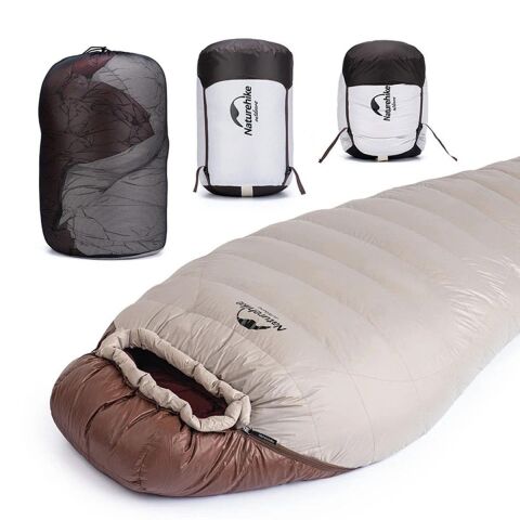 Naturehike L/380G Snowbird Ördek Tüyü Mumya Uyku Tulumu -9°C