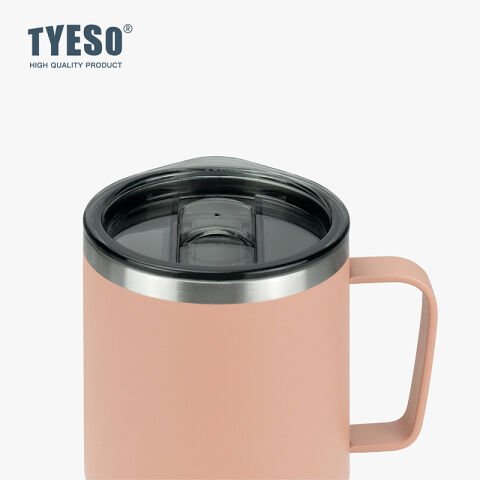 Tyeso Silviya Mug Vakumlu Paslanmaz Çift Duvarlı Termal Kapaklı 400ML