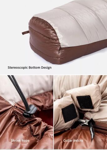 Naturehike L/980G Snowbird Ördek Tüyü Mumya Uyku Tulumu -35°C