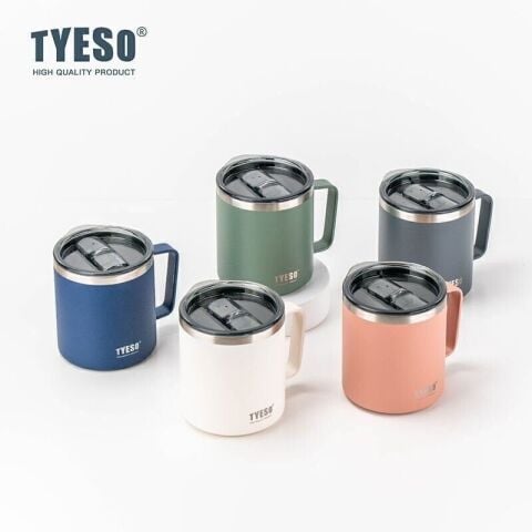 Tyeso Silviya Mug Vakumlu Paslanmaz Çift Duvarlı Termal Kapaklı 400ML