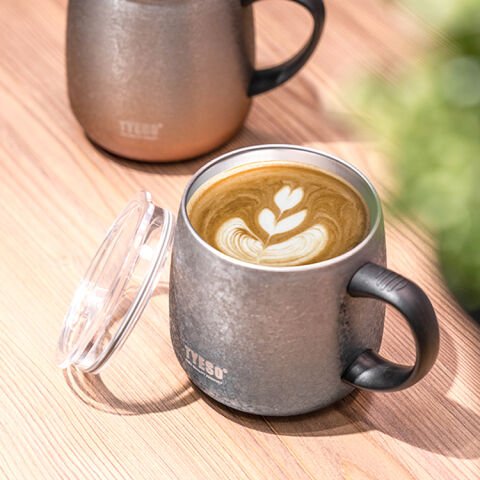 Tyeso Napoli Mug Vakumlu Paslanmaz Çift Duvarlı Termal Kapaklı 355ML