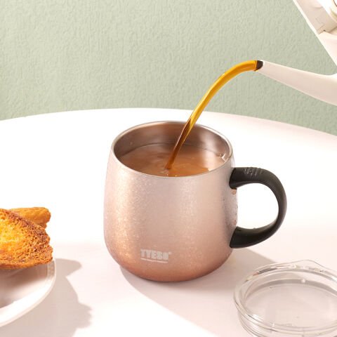 Tyeso Napoli Mug Vakumlu Paslanmaz Çift Duvarlı Termal Kapaklı 355ML