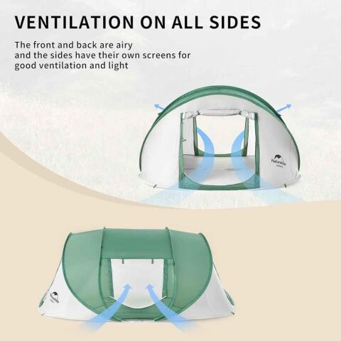 Naturehike 3-4 Kişilik Pop-Up Otomatik Kurulum Kamp Çadırı