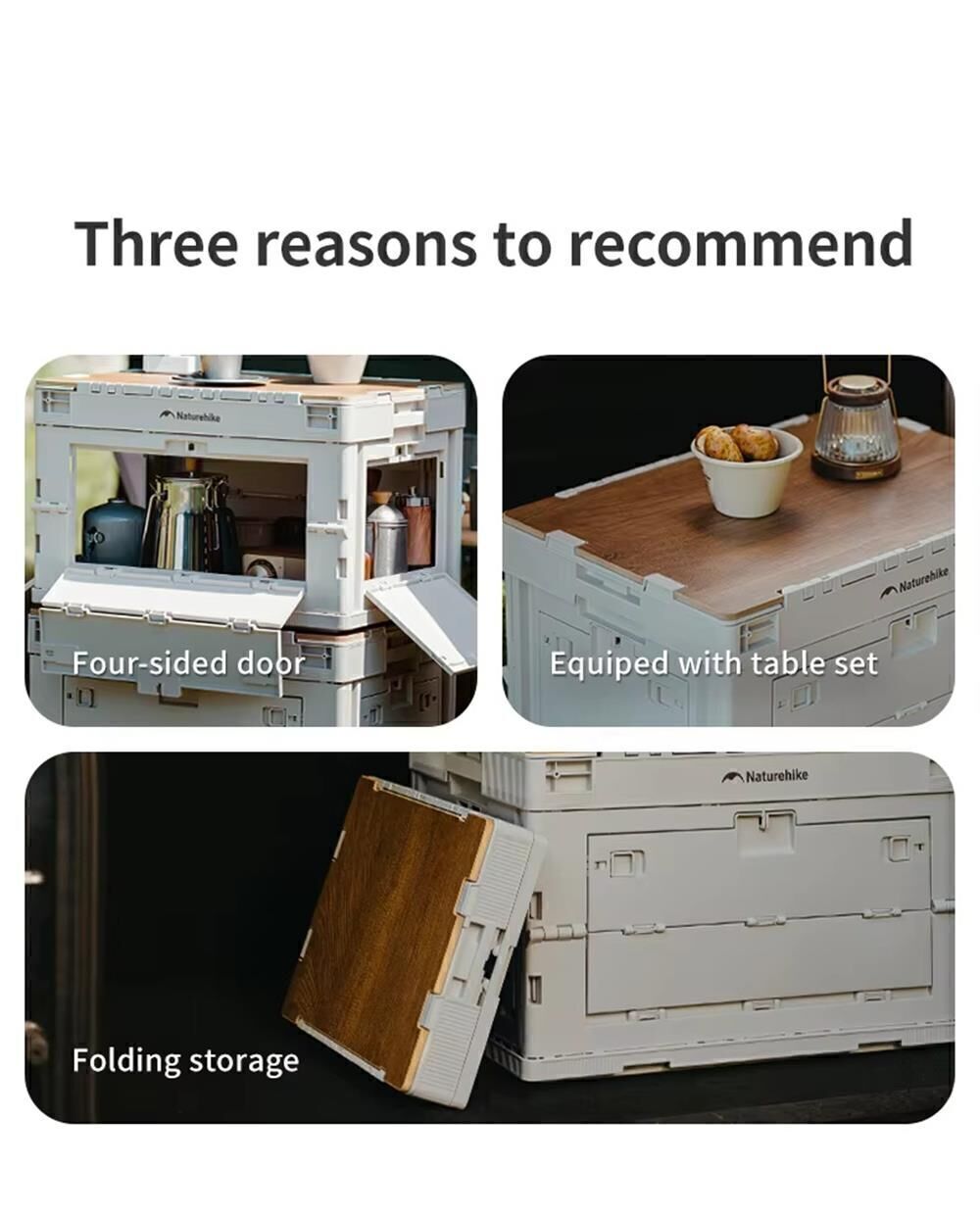 Naturehike Ling yue L Kapaklı Katlanır Saklama Kutusu [ Seyahat Organizatörü ]