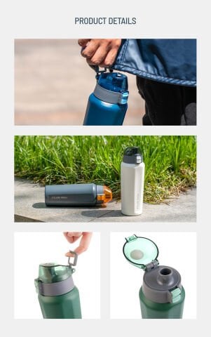 Tyeso Square Termos Vakumlu Paslanmaz Sızdırmaz Çift Duvarlı 600ML