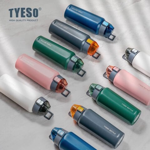 Tyeso Square Termos Vakumlu Paslanmaz Sızdırmaz Çift Duvarlı 600ML