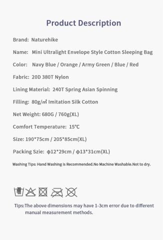 Naturehike LW180 Mini Uyku Tulumu