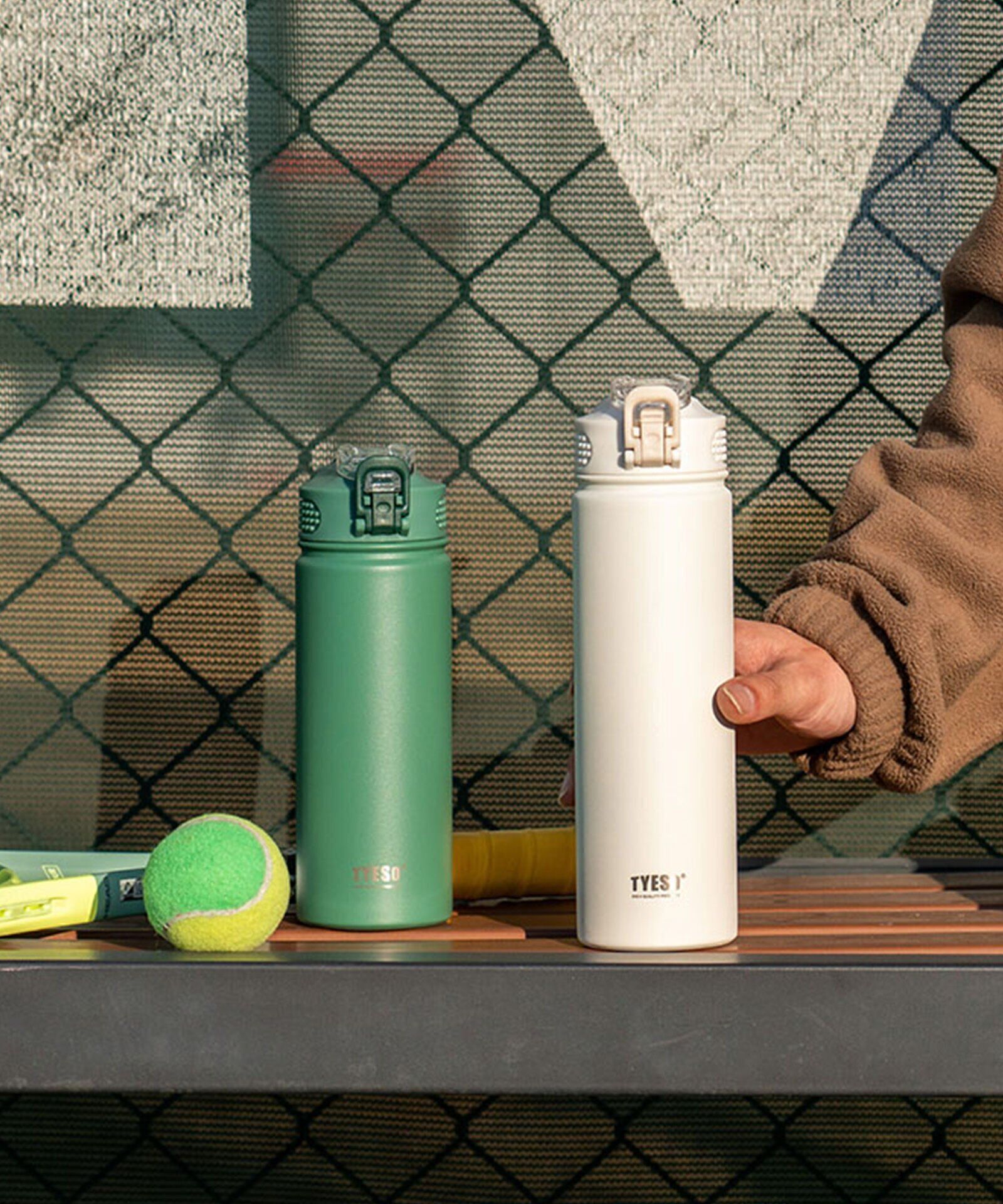 Tyeso Active Color Vakumlu Termos Yıkanabilir Silikon Pipetli 750ML