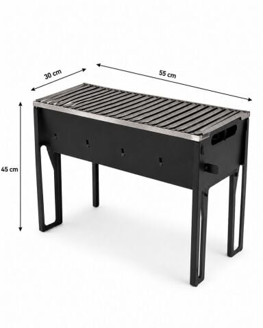 MAND Ayaklı Mangal & Barbekü - 55x30 cm (Yükseklik 45 cm)