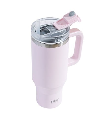 Tyeso QQ Termos Sızdırmaz Pipetli Çift Duvarlı Vakumlu 900ML