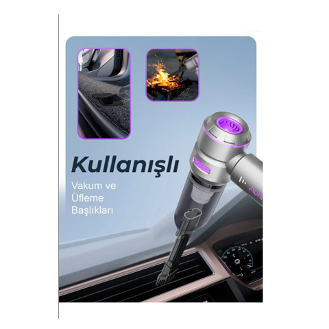 Talon AHV-02 Kablosuz Araç İçi Süpürge Mor 17000 Pascal