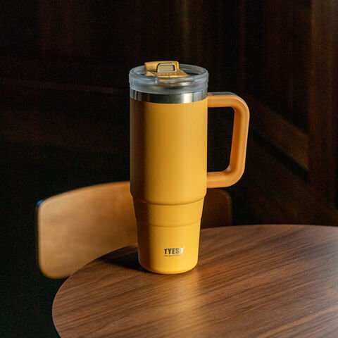 Tyeso QQ Termos Sızdırmaz Pipetli Çift Duvarlı Vakumlu 900ML