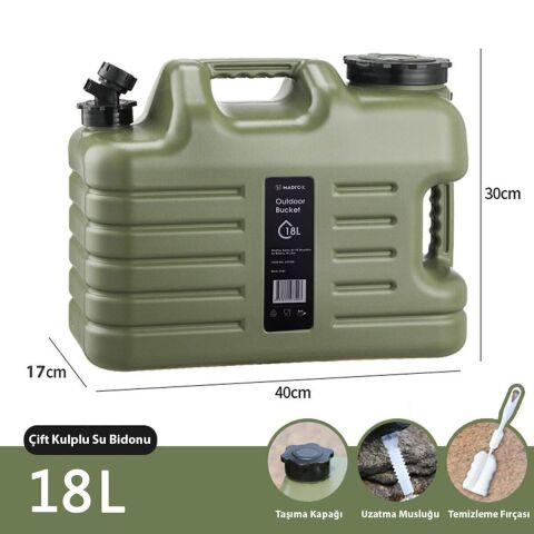 Madfox Galon Air PE Musluklu Su Bidonu 18 Litre
