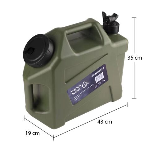 Madfox Galon Air PE Musluklu Su Bidonu 19 Litre