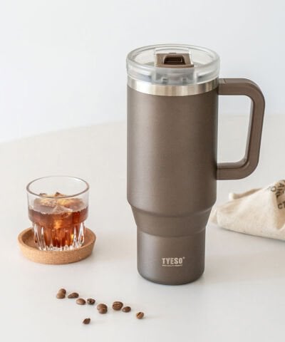Tyeso QQ Termos Sızdırmaz Pipetli Çift Duvarlı Vakumlu 1200ML