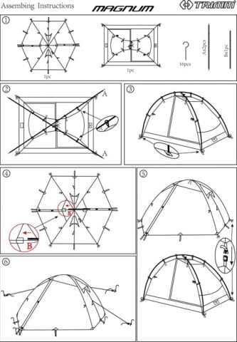 Trimm Magnum 3 Kişilik 4 Mevsim Çadır