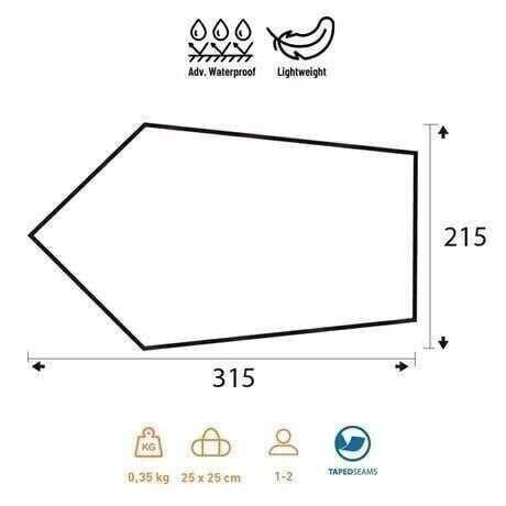 Trimm Trace One 215x315 Outdoor Tarp - Kum Rengi