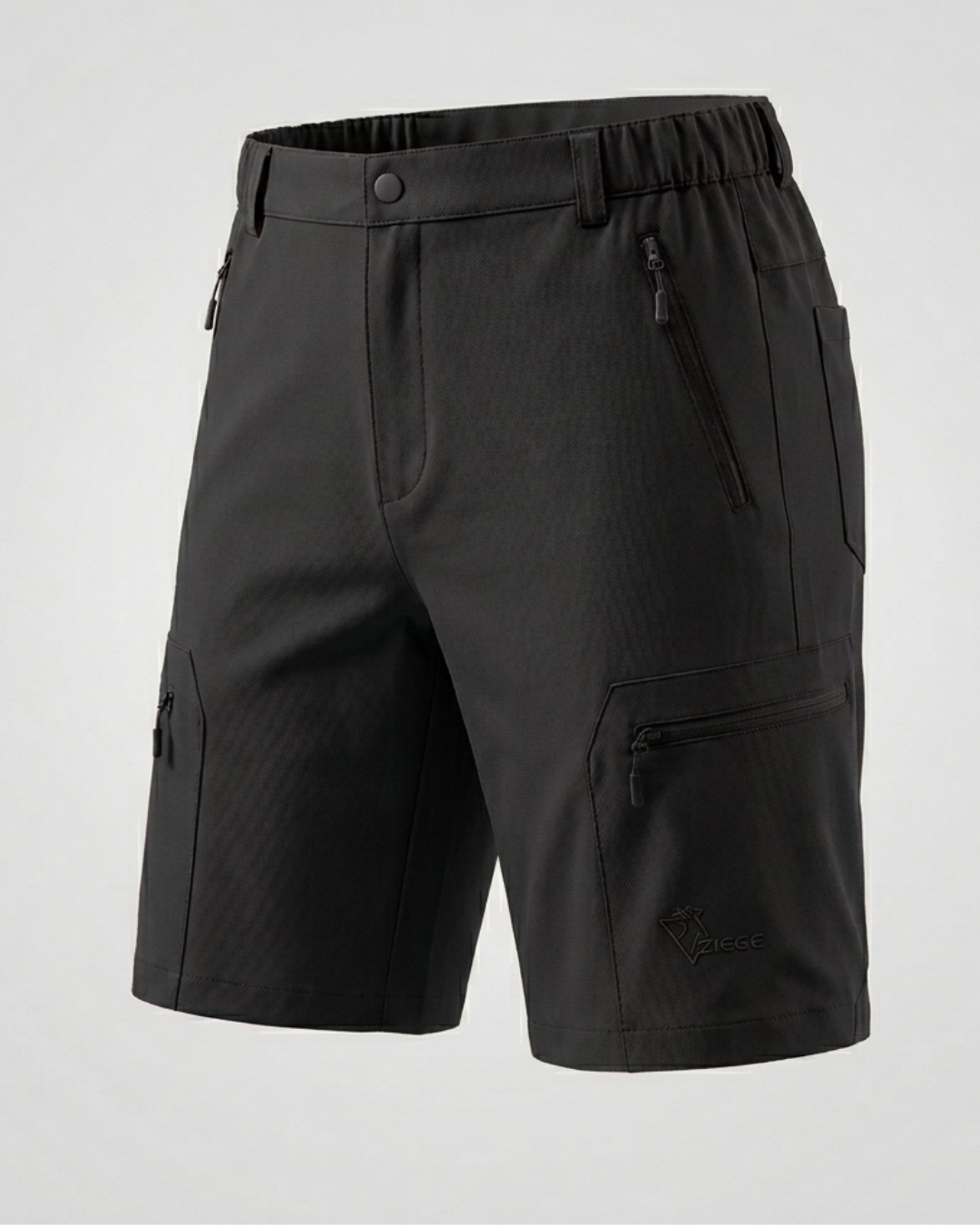 Ziege Natur Short - Su İtici Unisex Likralı Outdoor Şort SİYAH - XL