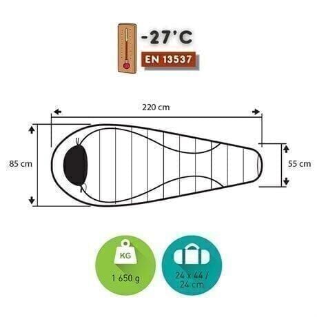 Trimm Gant -27'C Ultralight Uyku Tulumu - 195L, Kırmızı