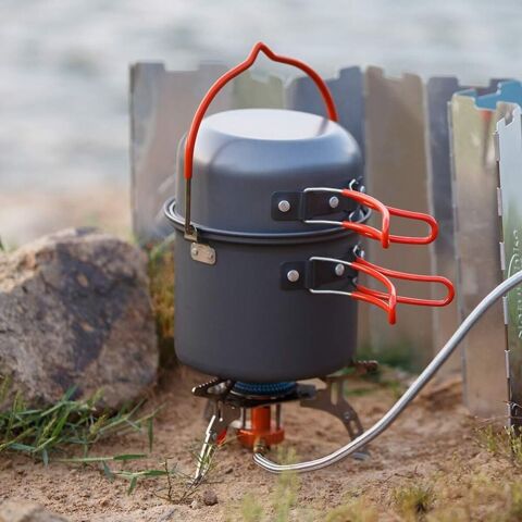 Naturehike 4IN1 Ultralight 2-3 Kişilik Kamp Yemek Pişirme Seti