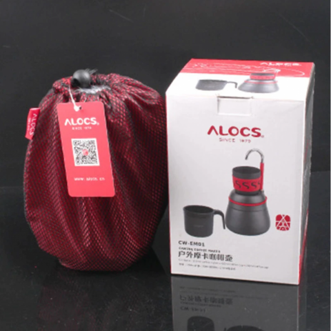 Alocs Kamp Filtre Kahve Demleme Potu Moka Pot Tam Set
